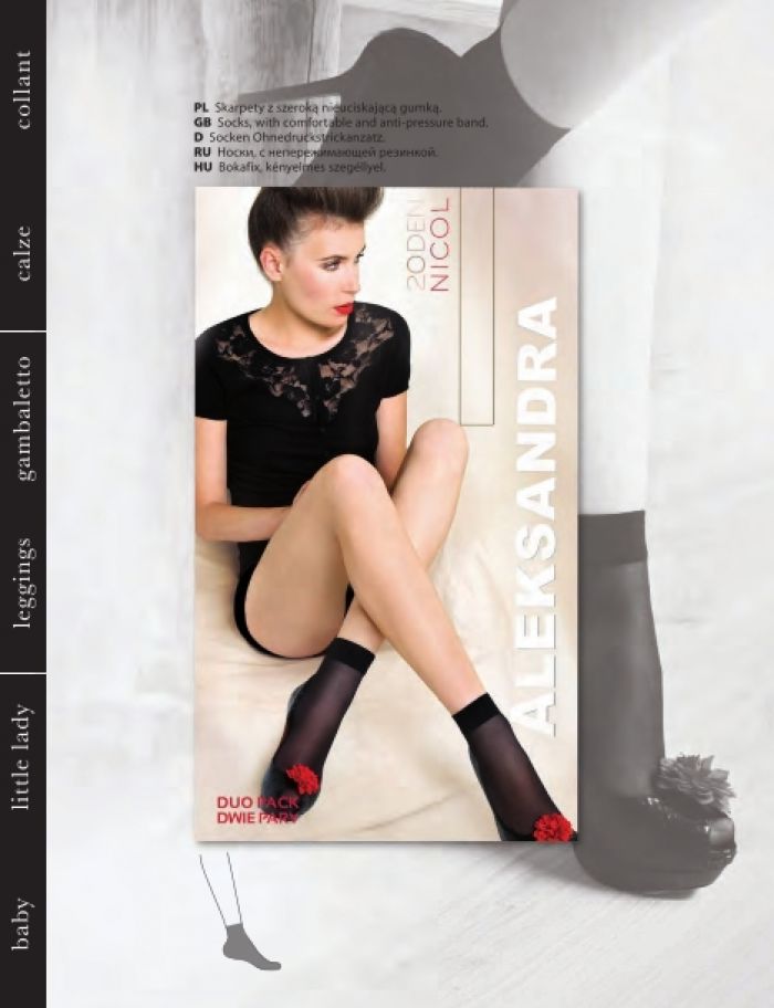 Aleksandra Nicol 20 Denier Thickness, Catalog 2015 | Pantyhose Library