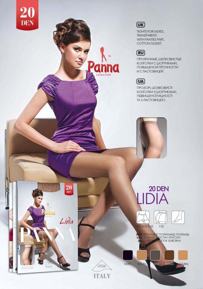 Panna Lidia 20 Denier Thickness, Catalog 2015 | Pantyhose Library