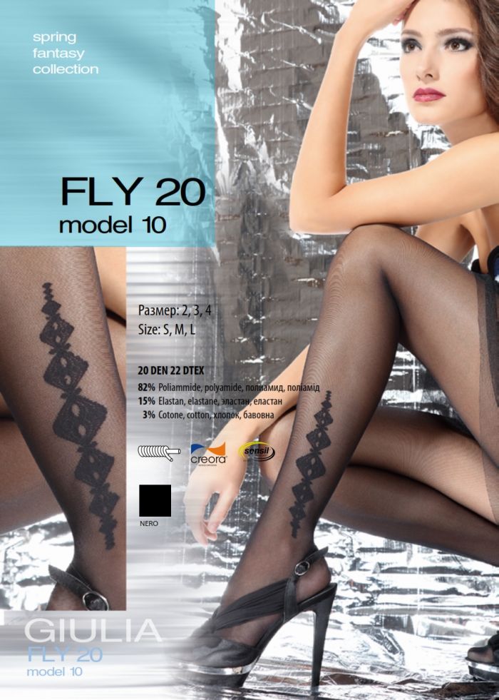 Giulia Fly 20 Model 10 20 Denier Thickness, SS Fantasy 2013 | Pantyhose Library