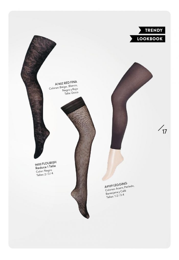 Apogeo A7402 Red Fina | 9600 Flourish | A9109 Legging  Moda Catalog | Pantyhose Library