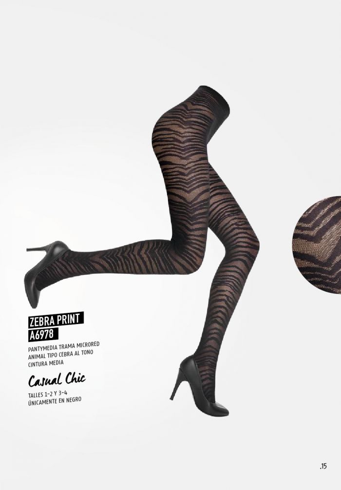 Apogeo Zebra Print A6978  Trendy Catalog | Pantyhose Library