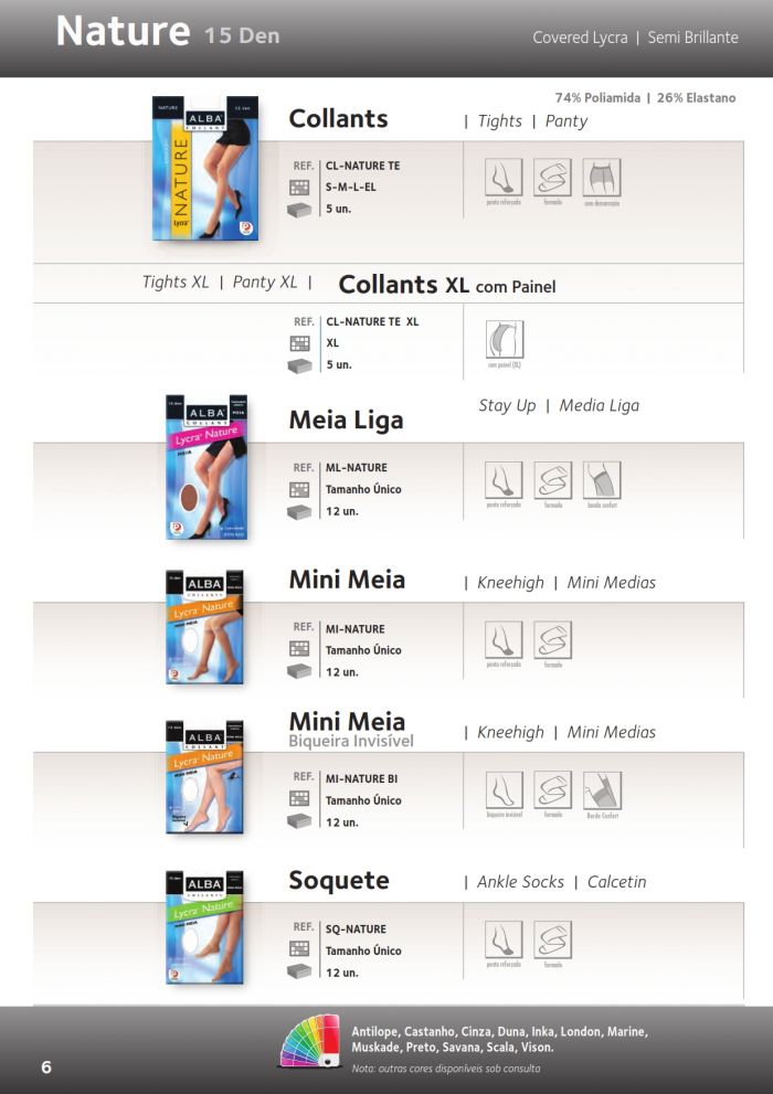 Alba Vovered Lycra Nature  Catalog 2014 | Pantyhose Library