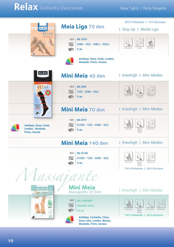 Alba Relax Collants Descanso  Catalog 2014 | Pantyhose Library