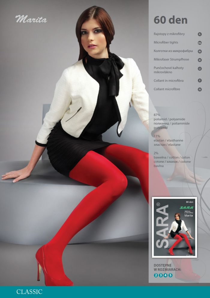 Sara Marita 60 Denier Thickness, Catalog | Pantyhose Library