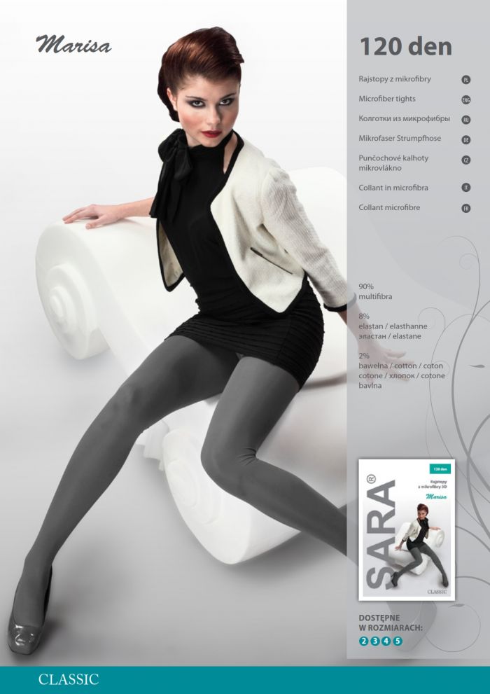 Sara Marisa 120 Denier Thickness, Catalog | Pantyhose Library