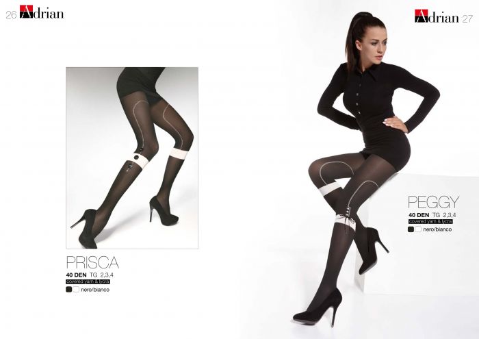 Adrian Prisca | Peggy 40 Denier Thickness, FW 2016 | Pantyhose Library