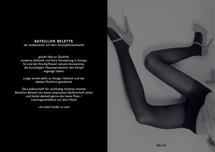 Bataillon Belette Bel 40 40 Denier Thickness, Catalog | Pantyhose Library