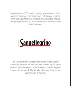 Sanpellegrino - SS 2015