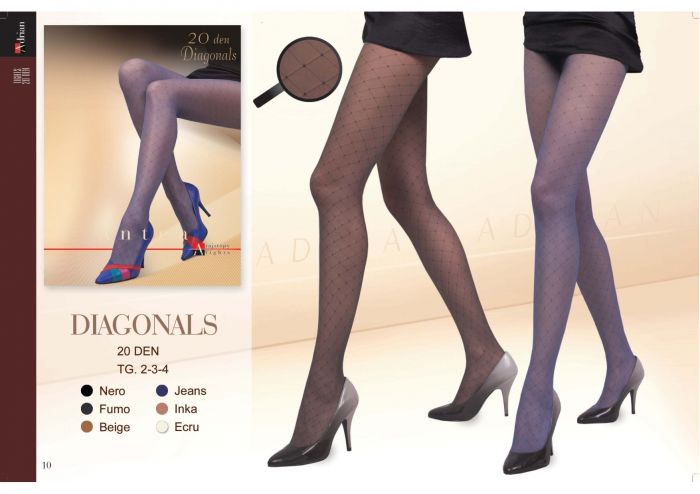 Adrian Diagonals 20 Denier Thickness, Fantasy | Pantyhose Library