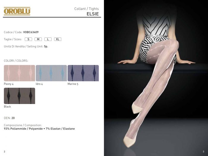 Oroblu Elsie Vobc963409 20 Denier Thickness, SS 2015 | Pantyhose Library