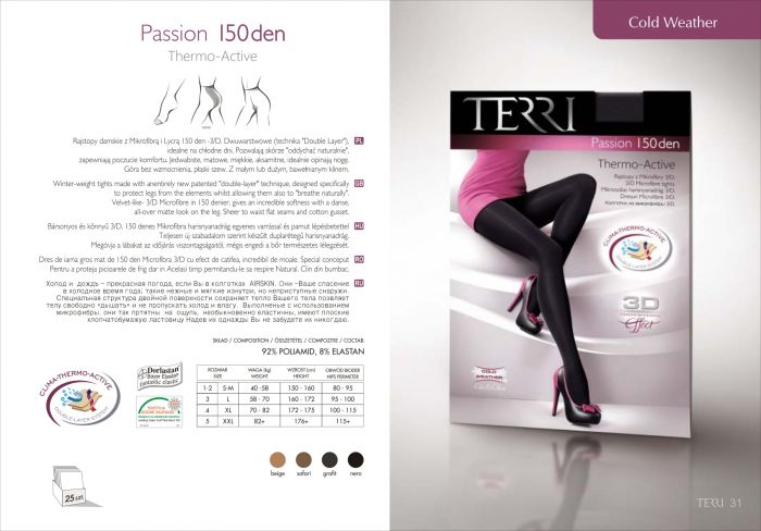 Terri Coldweather Passion150 Den   Catalog | Pantyhose Library