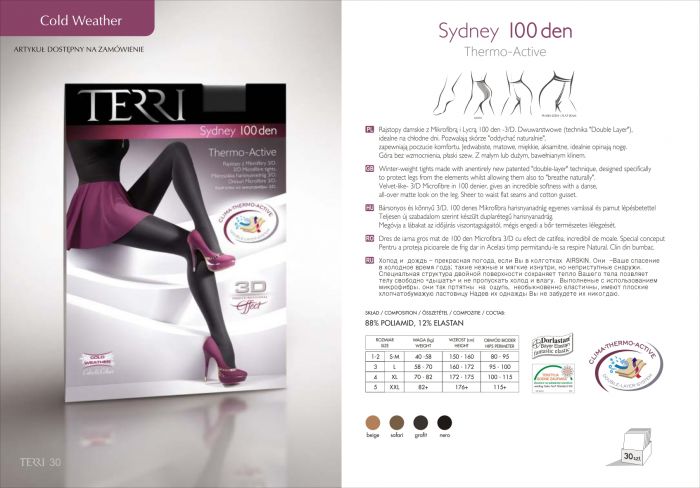 Terri Coldweather Sydney100 Den   Catalog | Pantyhose Library