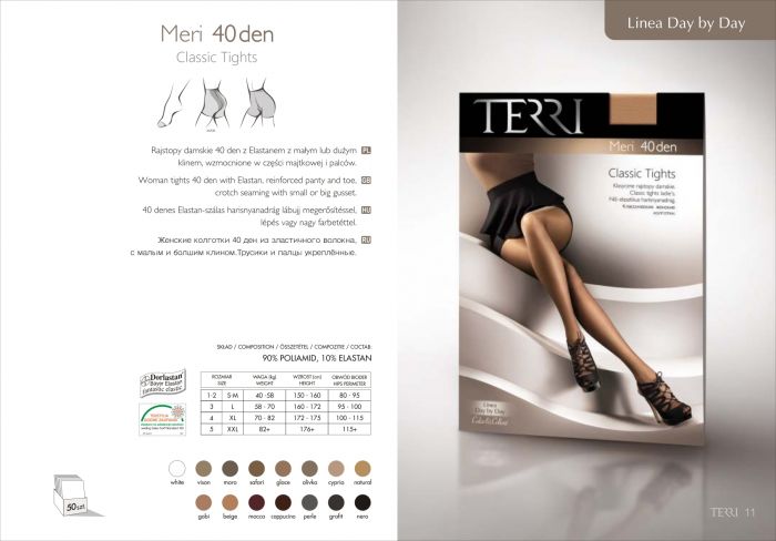 Terri Lineadaybyday Meri40 Den   Catalog | Pantyhose Library