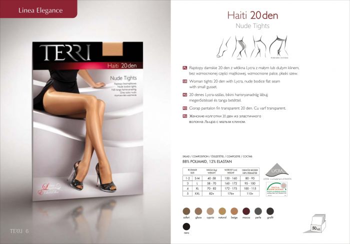 Terri Lineaelegance Haiti20 Den   Catalog | Pantyhose Library