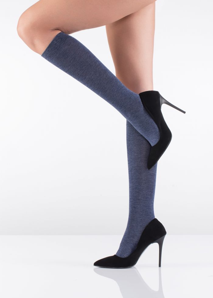 Italiana Bamboo Dizalti Blue  Socks 2016 | Pantyhose Library