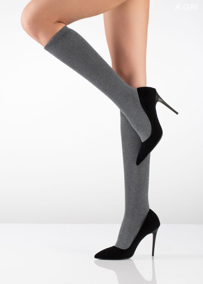 Italiana Bamboo Dizalti Grey  Socks 2016 | Pantyhose Library