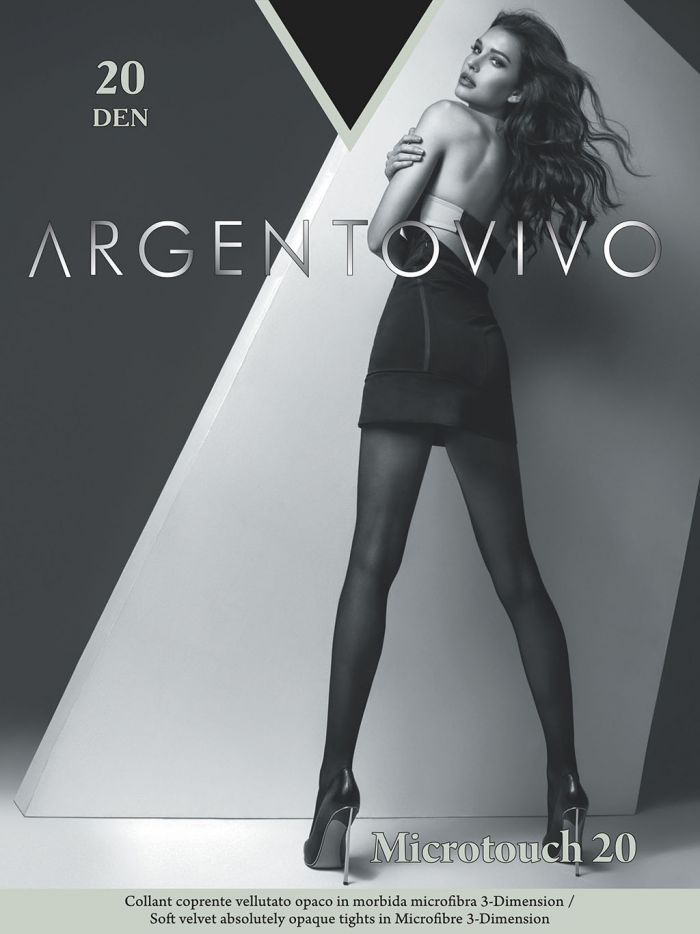 Argentovivo Microfibra Tights-microfibra Tights-microtouch 20  Hosiery Catalog | Pantyhose Library