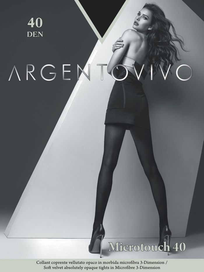 Argentovivo Microfibra Tights-microfibra Tights-microtouch 40  Hosiery Catalog | Pantyhose Library