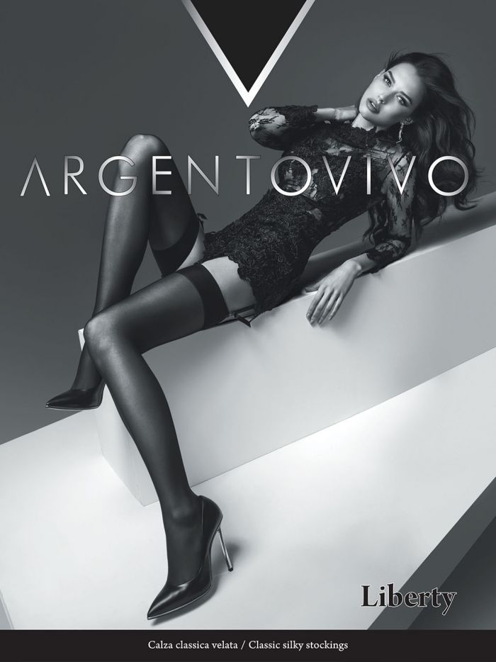 Argentovivo Stay Up Stockings - Liberty  Hosiery Catalog | Pantyhose Library