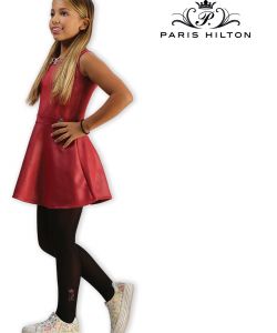 paris hilton collant bimba logo pink detail