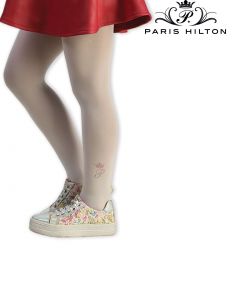 paris hilton collant bimba logo white detail