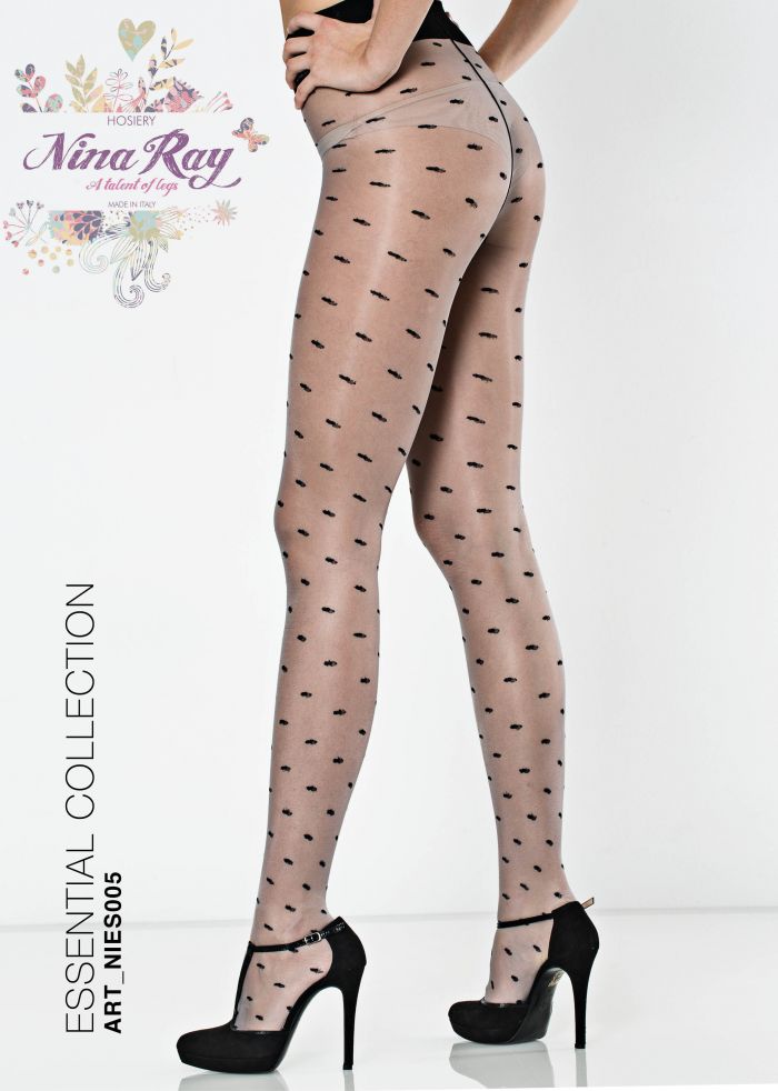 Nina Ray Nylon Double Dots Pantyhose - 20 Den  Essential Hosiery | Pantyhose Library