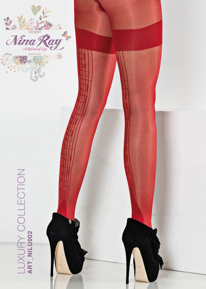 Nina Ray Nylon Musical Notes Tights - 15 Den  Luxury Hosiery | Pantyhose Library