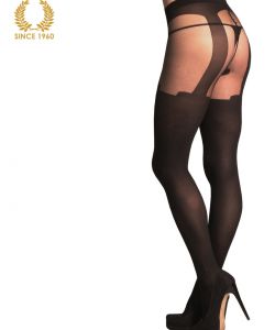 mock suspender tights 20-40 den back