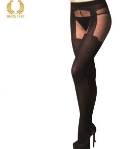 mock suspender tights 20-40 den front