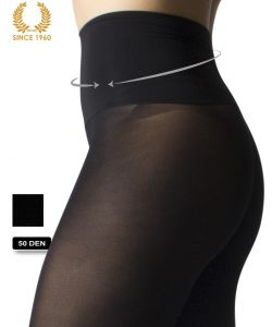 opaque seamless tights -50 den detail