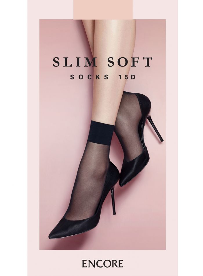 Encore Slim Soft Socks 15 Den  Hosiery 2017 | Pantyhose Library