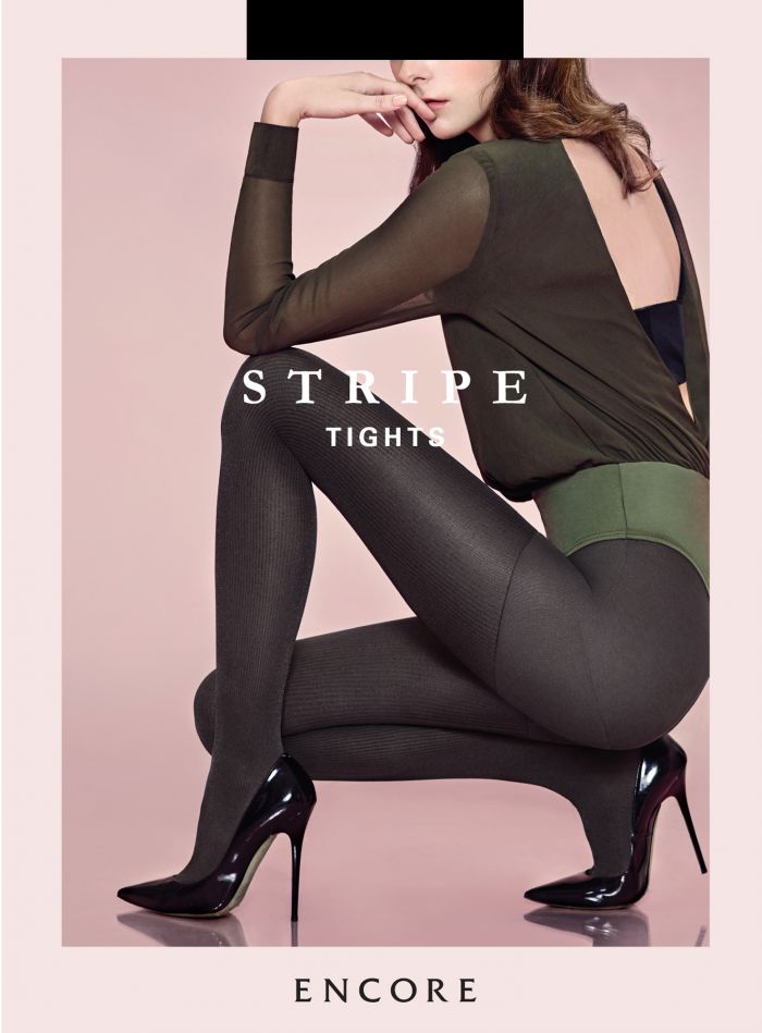 Encore Stripe Tights  Hosiery 2017 | Pantyhose Library