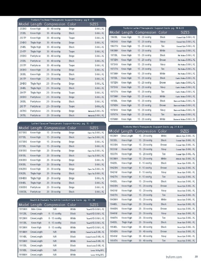 Truform Truform-compression-therapy-collection-39  Compression Therapy Collection | Pantyhose Library