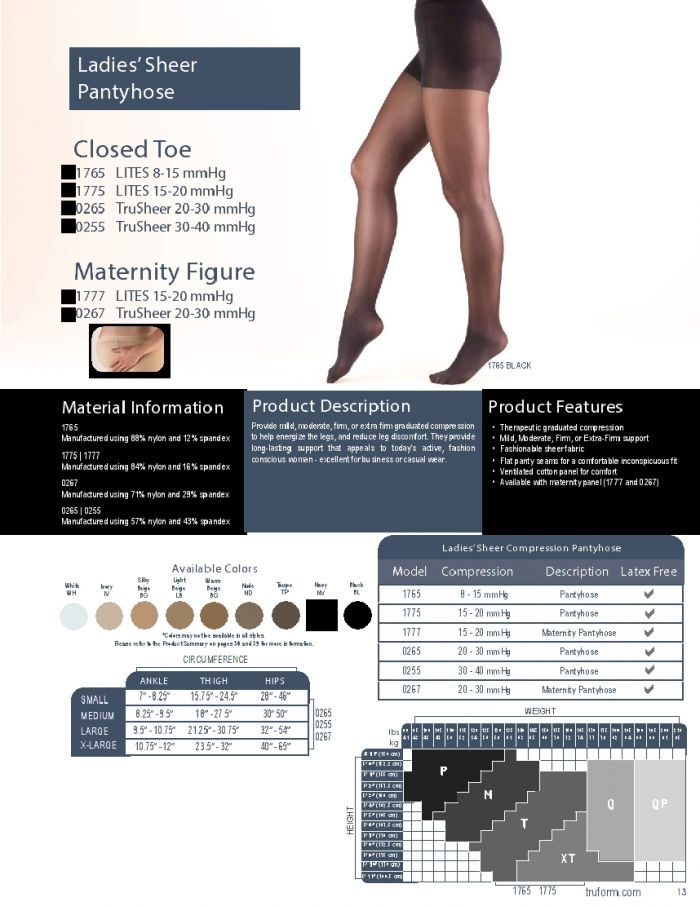 Truform Truform-catalog-2017-13  Catalog 2017 | Pantyhose Library