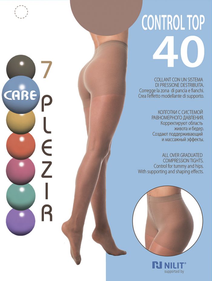 7 Plezir Body Line Series - Control Top 40-den  Collection 2017 | Pantyhose Library