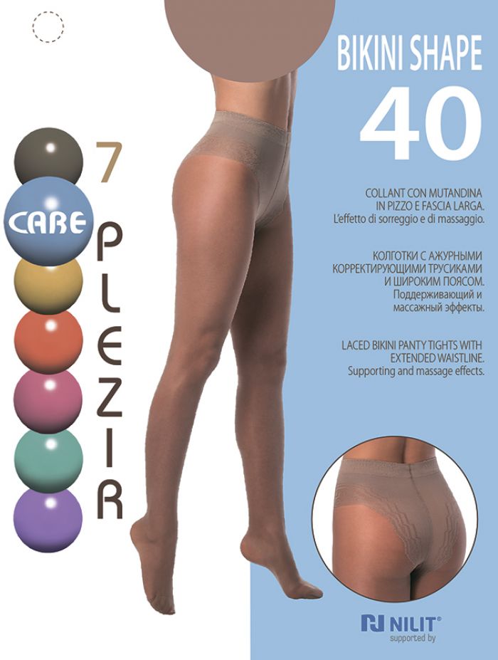 7 Plezir Body Line Series - Shape Bikini 40-den  Collection 2017 | Pantyhose Library