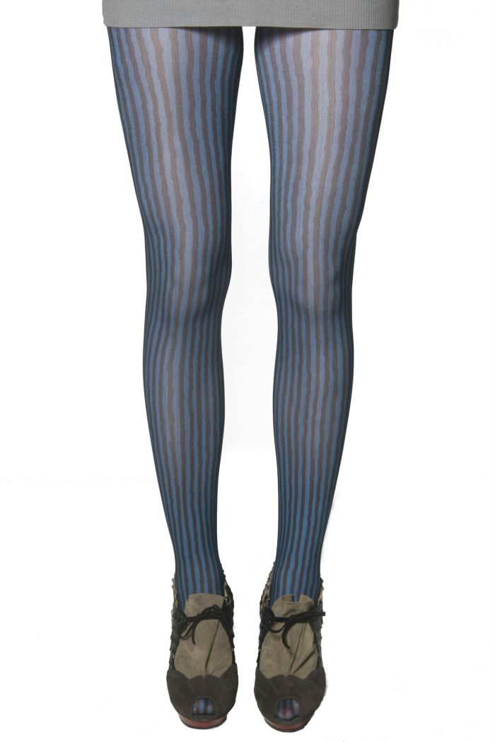 Kronkron Tights_stripe_blue  2017 Catalog | Pantyhose Library