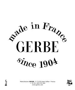 Gerbe - Editions Limitees 2011.2012