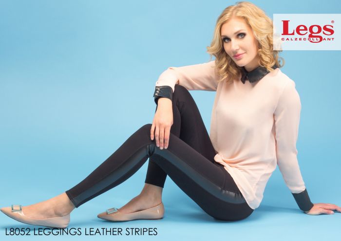 Legs L8052_leggings_leather_stripes  FW 2015 | Pantyhose Library