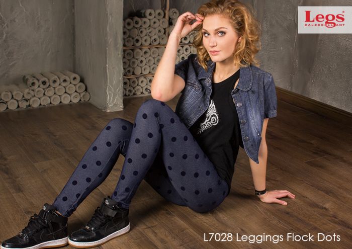 Legs L7028_leggings_flock_dots  SS 2015 | Pantyhose Library