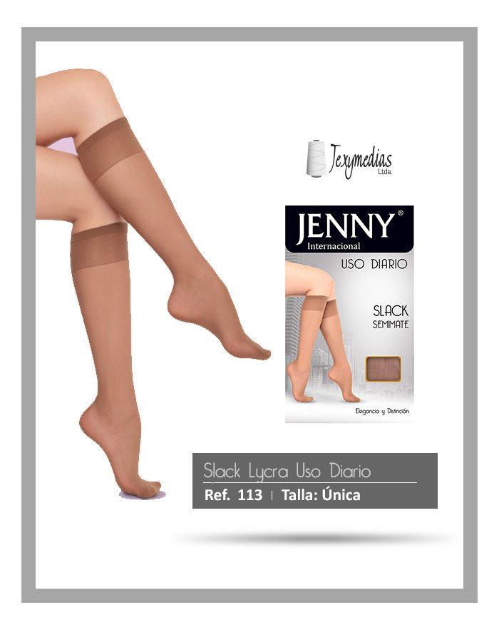 Medias Jenny Ref-113-media-lycra-jenny-texymedias-b  Hosiery Packages 2017 | Pantyhose Library