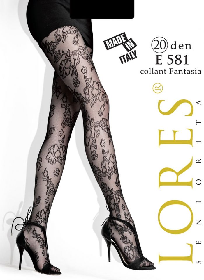 Seniorita Lores E581 20 Den Collant Fantasia  Collection 2017 | Pantyhose Library