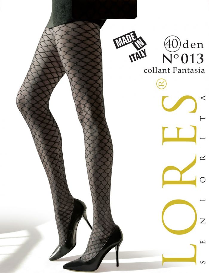 Seniorita Lores No 013 40 Den Collant Fantasia  Collection 2017 | Pantyhose Library