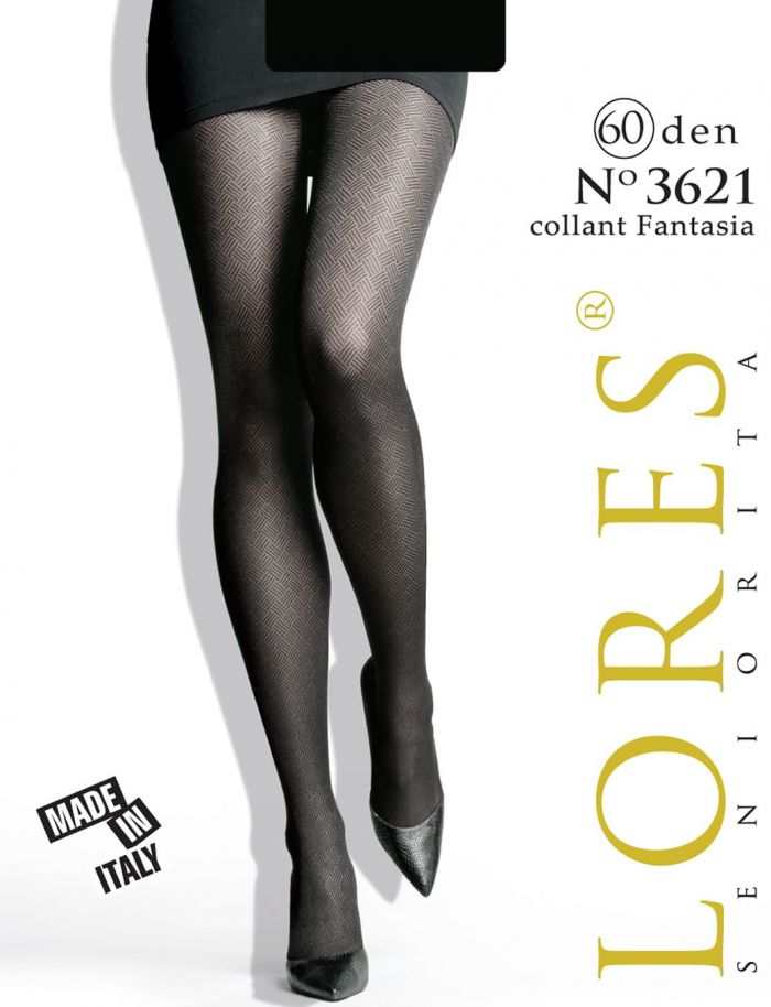 Seniorita Lores No 3621 60 Den Collant Fantasia  Collection 2017 | Pantyhose Library