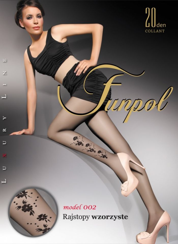 Funpol 002-20-den  Fancy Thin Pantyhose 2017 | Pantyhose Library