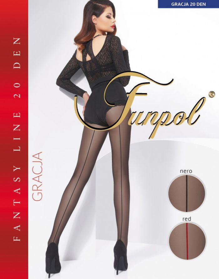 Funpol Rajstopy-gracja-20-den  Fancy Thin Pantyhose 2017 | Pantyhose Library