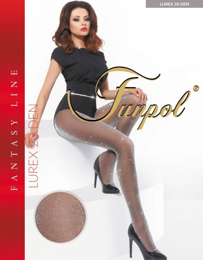 Funpol Rajstopy-lurex-20-den  Fancy Thin Pantyhose 2017 | Pantyhose Library