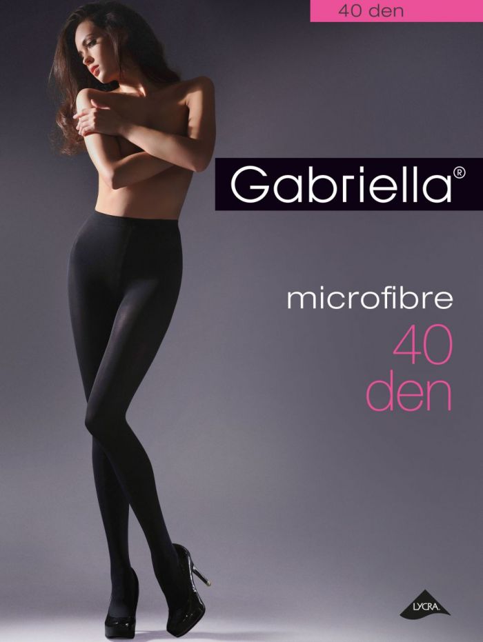 Gabriella Microfibre-40den-harisnya  Solid Colour Tights 2017 | Pantyhose Library