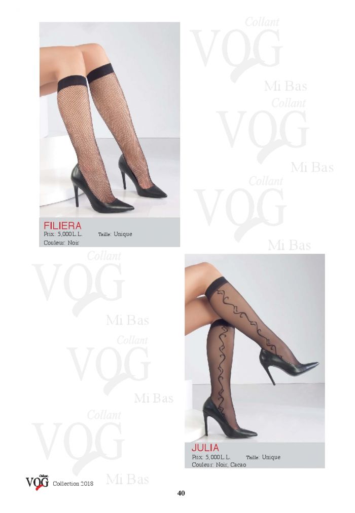 Collant VOG Collant-vog-ladies-hosiery-2018-40  Ladies Hosiery 2018 | Pantyhose Library