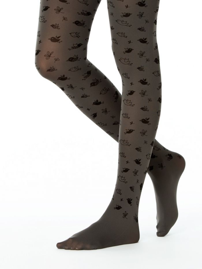 Virivee Birds-szurke6  Hosiery Collection 2017 | Pantyhose Library